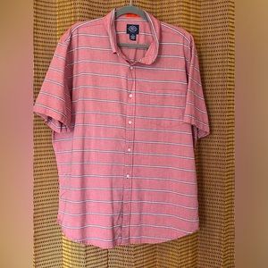 ST JHON’S BAY Stripes Button up Short sleeve Men’s shirt XL